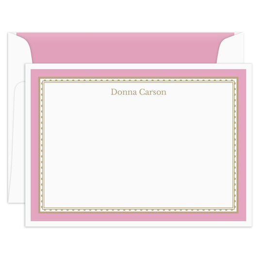 Pastel Border Flat Note Cards